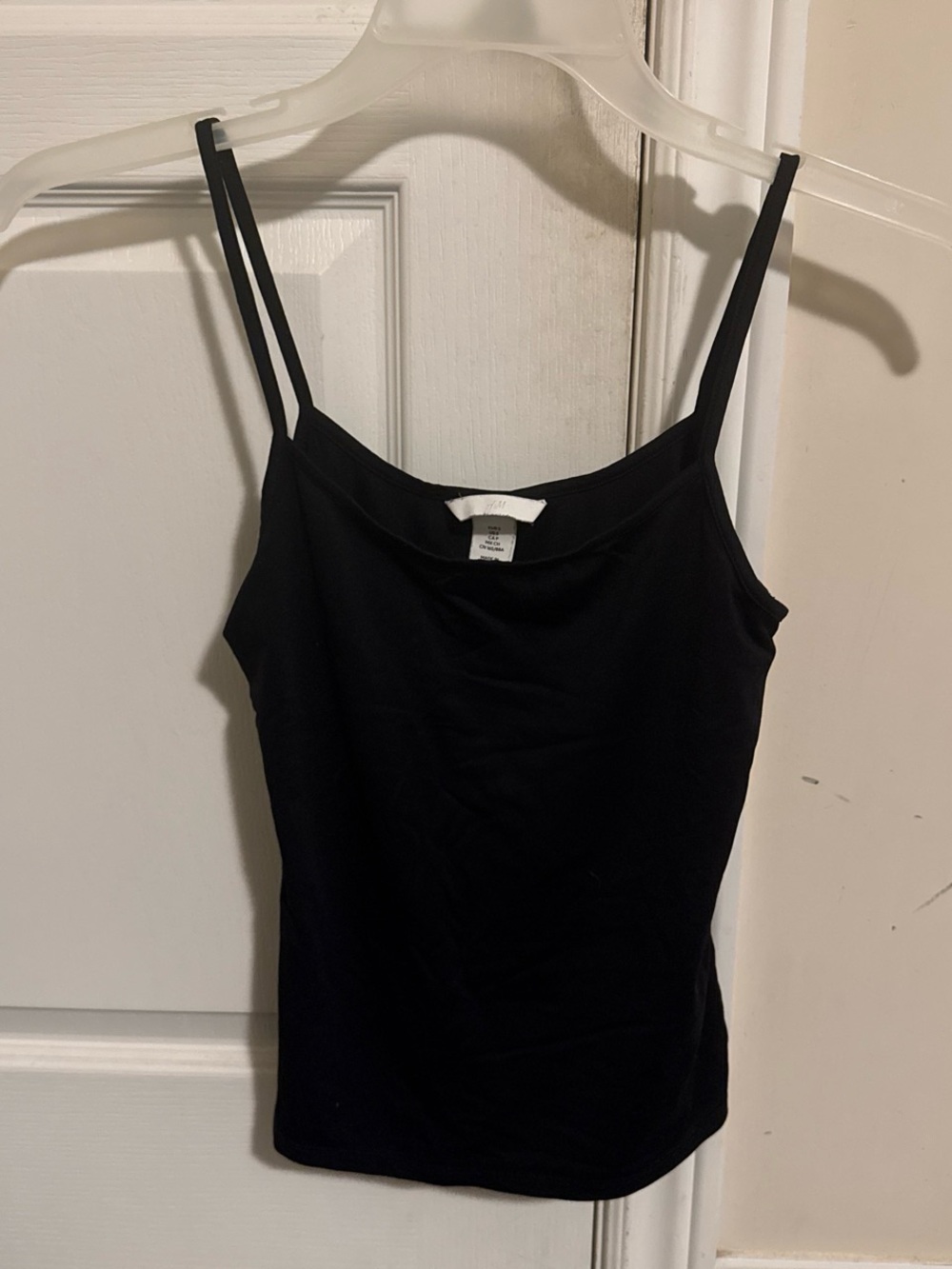 Women's Black Spaghetti Strap Tank Top